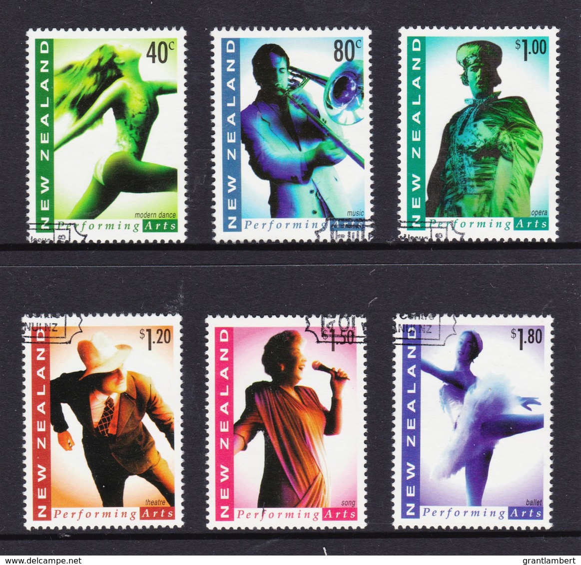 New Zealand 1998 Performing Arts Set Of 6 Used - Used Stamps