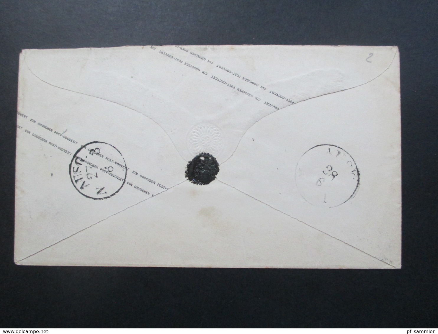 Altdeutschland NDP 1868 GA Umschlag U1 Ab Stempel Ra2 Liegnitz (2x) Rückseitig 2 Ausgabe Stempel - Other & Unclassified