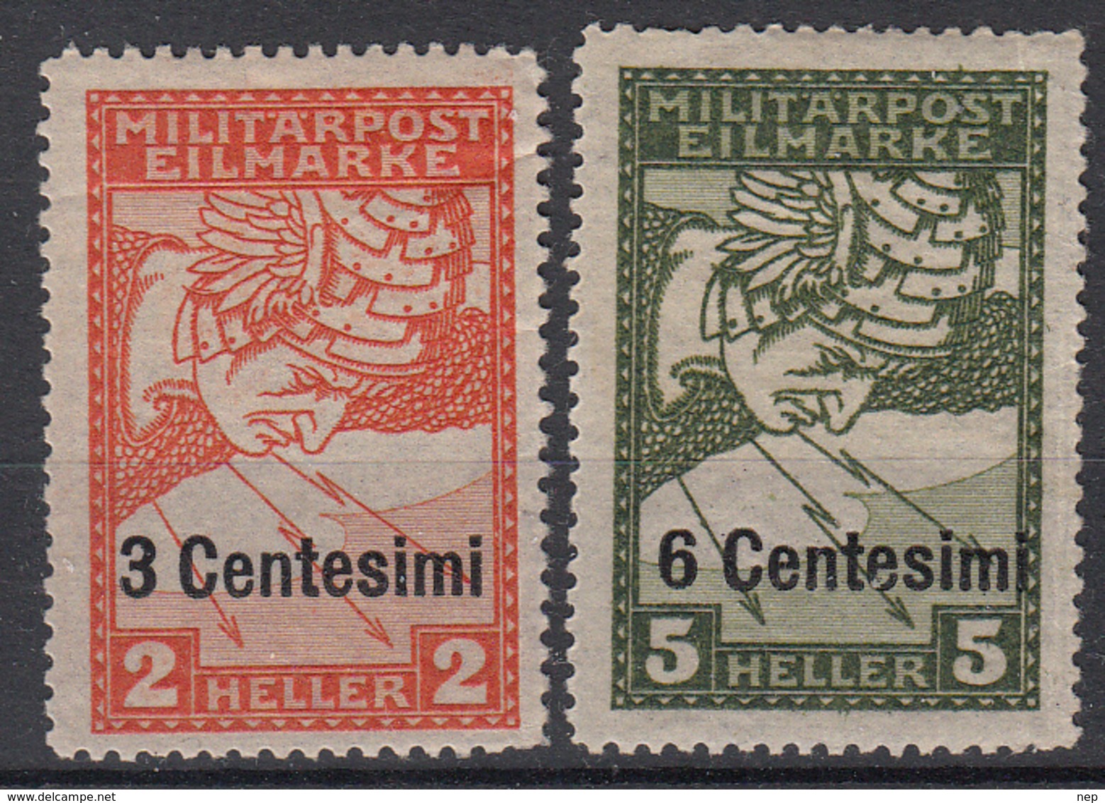 OOSTENRIJK - Michel - 1918 - Nr 24/25 - MH* - Levant Autrichien