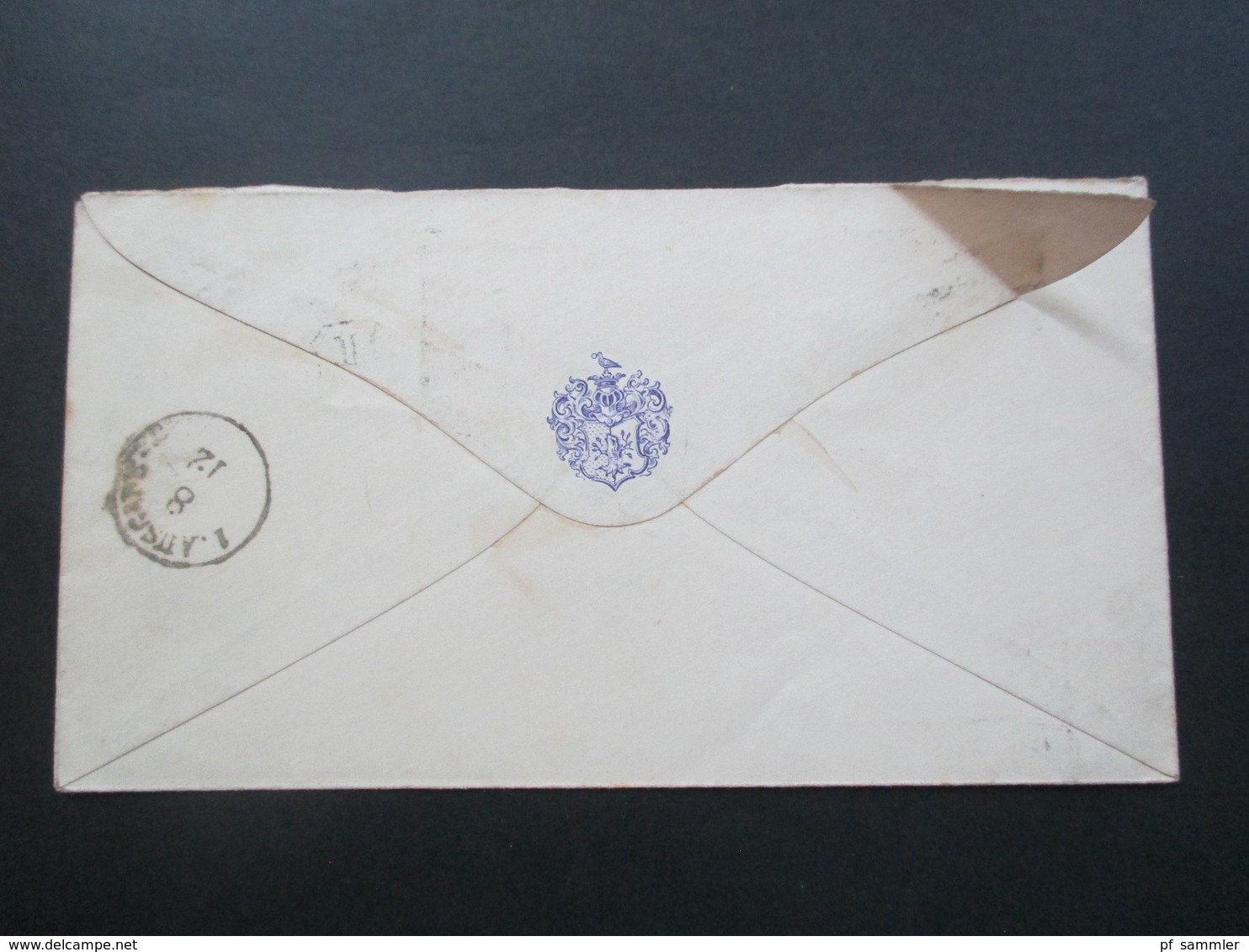 Altdeutschland NDP 1869 Nr. 16 EF Stempel Ra2 Dresden (2x) Umschlag Rückseitig Mit Adelswappen Eingedruckt!! - Covers & Documents