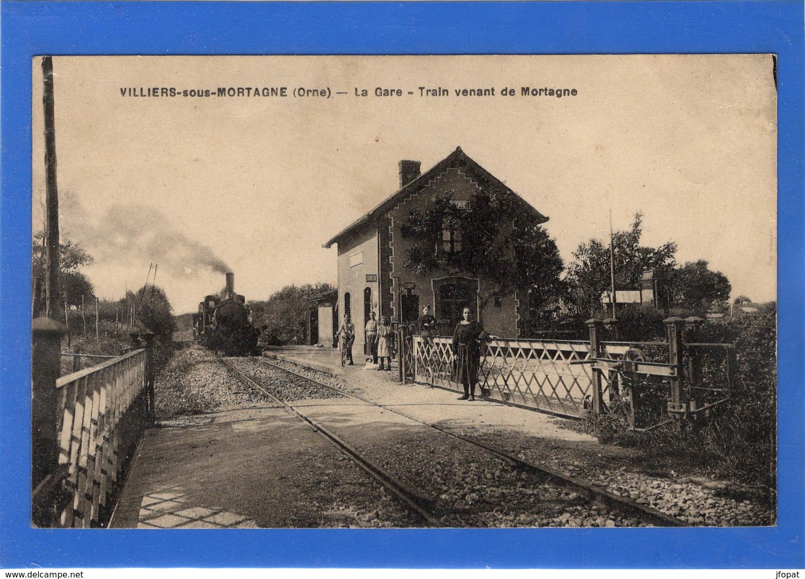 61 ORNE - VILLIERS SOUS MORTAGNE La Gare, Train Venant De Mortagne (voir Descriptif) - Autres & Non Classés