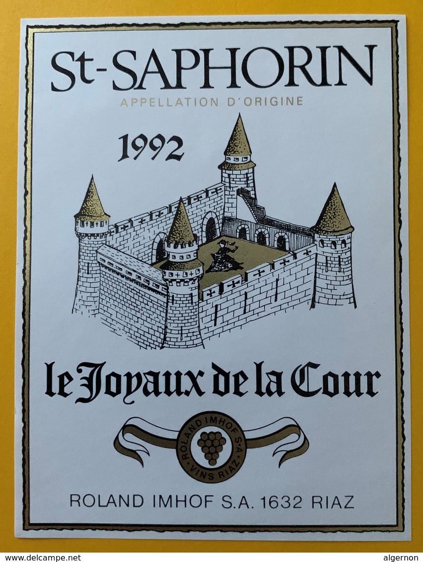 10872 -  St-Saphorin 1992 Les Joyaux De La Couronne Suisse - Autres & Non Classés