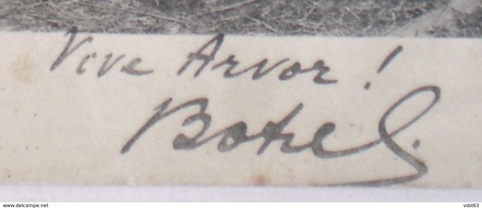 THEODORE BOTREL Autographe VIVE ARVOR CPA Barde Breton Th. Botrel Et Madame - La Paimpolaise Dinan Pont-Aven - Andere & Zonder Classificatie