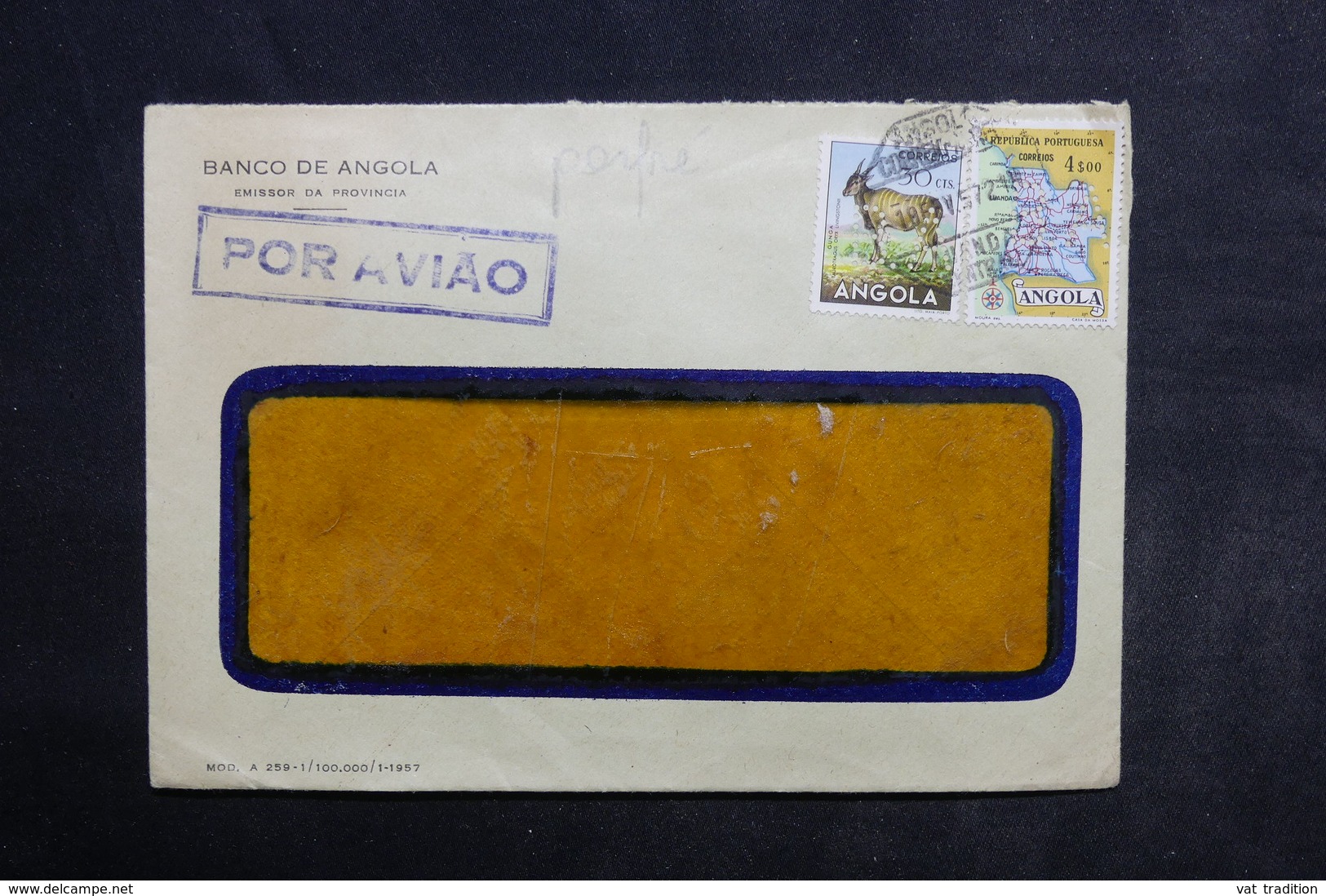 ANGOLA - Enveloppe Commerciale De Loanda En 1957 , Affranchissement Plaisant Perforés - L 33933 - Angola