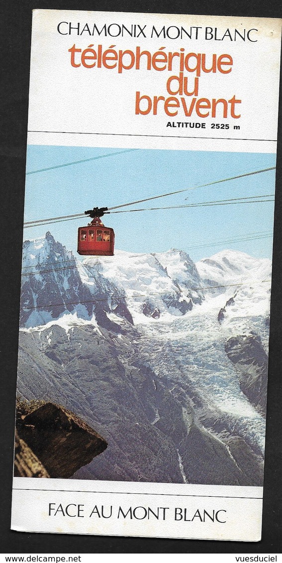 Téléphérique Du Brévent  Chamonix Mont Blanc Brochure / Dépliant 3 Volets - Chamonix-Mont-Blanc
