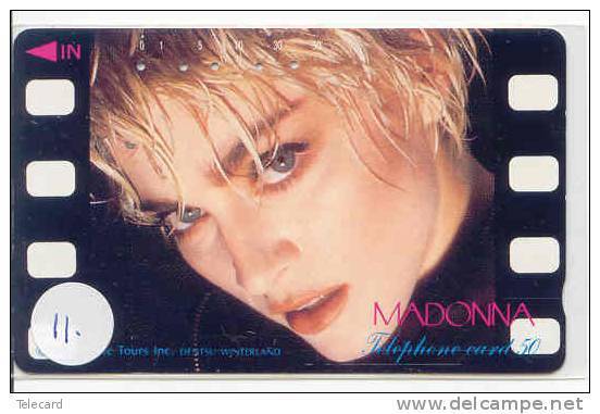 TELECARTE MADONNA JAPON (11) Vedette Musique Pop Rock * MADONNA * Japan Music Star Phonecard - Musique