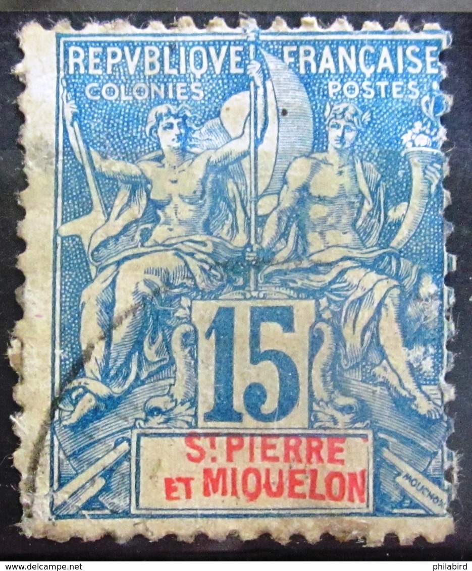 SAINT PIERRE ET MIQUELON                      N° 64                        OBLITERE - Used Stamps