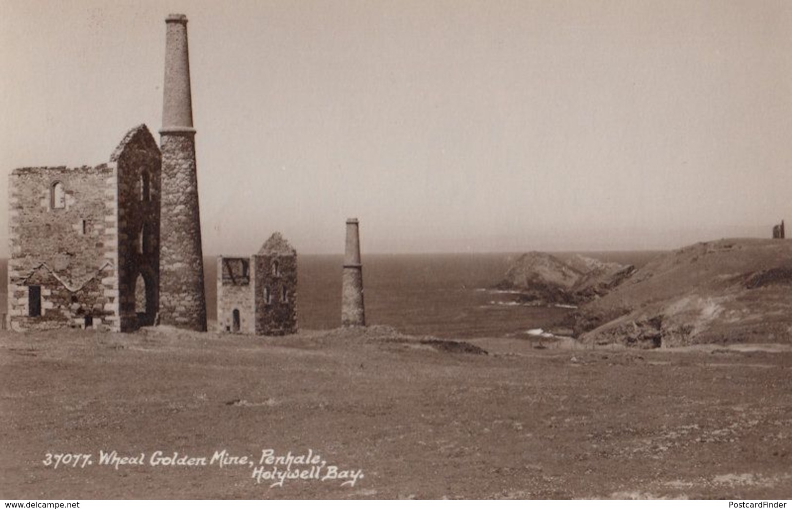 Wheat Golden Mine Mining Penhale Cornwall Antique Postcard - Other & Unclassified