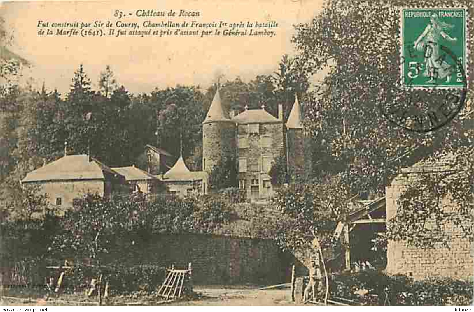 08 - Chéhéry - Château De Rocan - Animée - Oblitération Ronde De 1912 - Voir Scans Recto-Verso - Autres & Non Classés