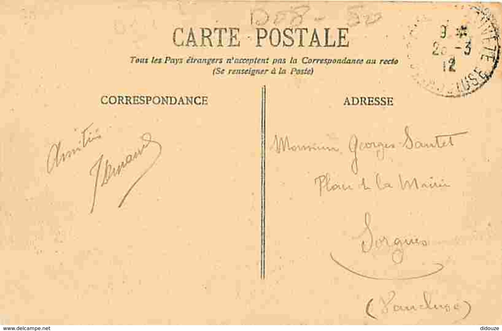 08 - Chéhéry - Château De Rocan - Animée - Oblitération Ronde De 1912 - Voir Scans Recto-Verso - Autres & Non Classés