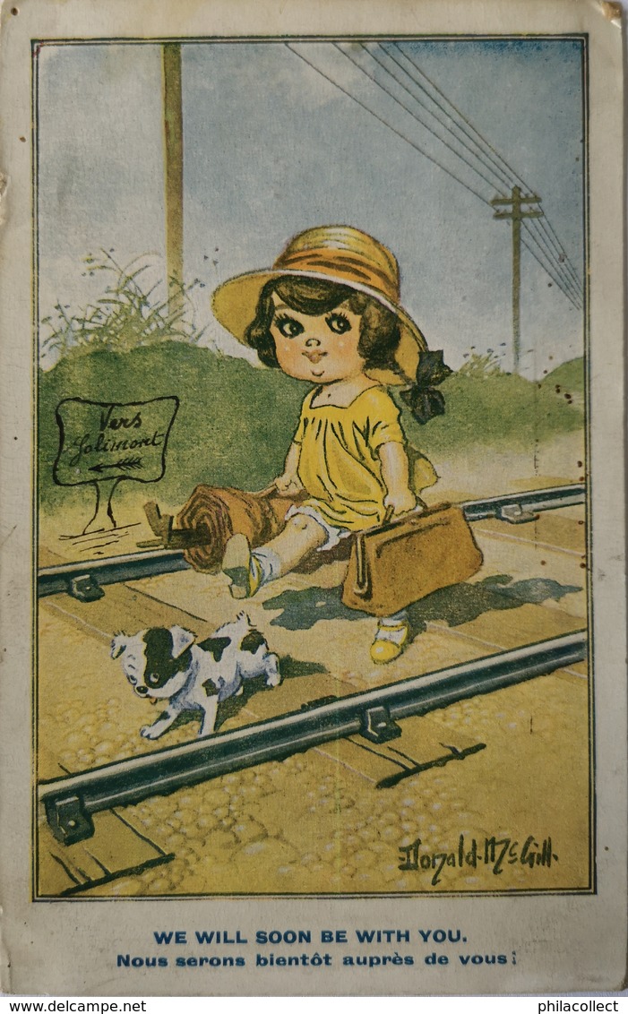 Illustrator Donald MC Gill // Card For French Market No 2895 ///1920 - Mc Gill, Donald