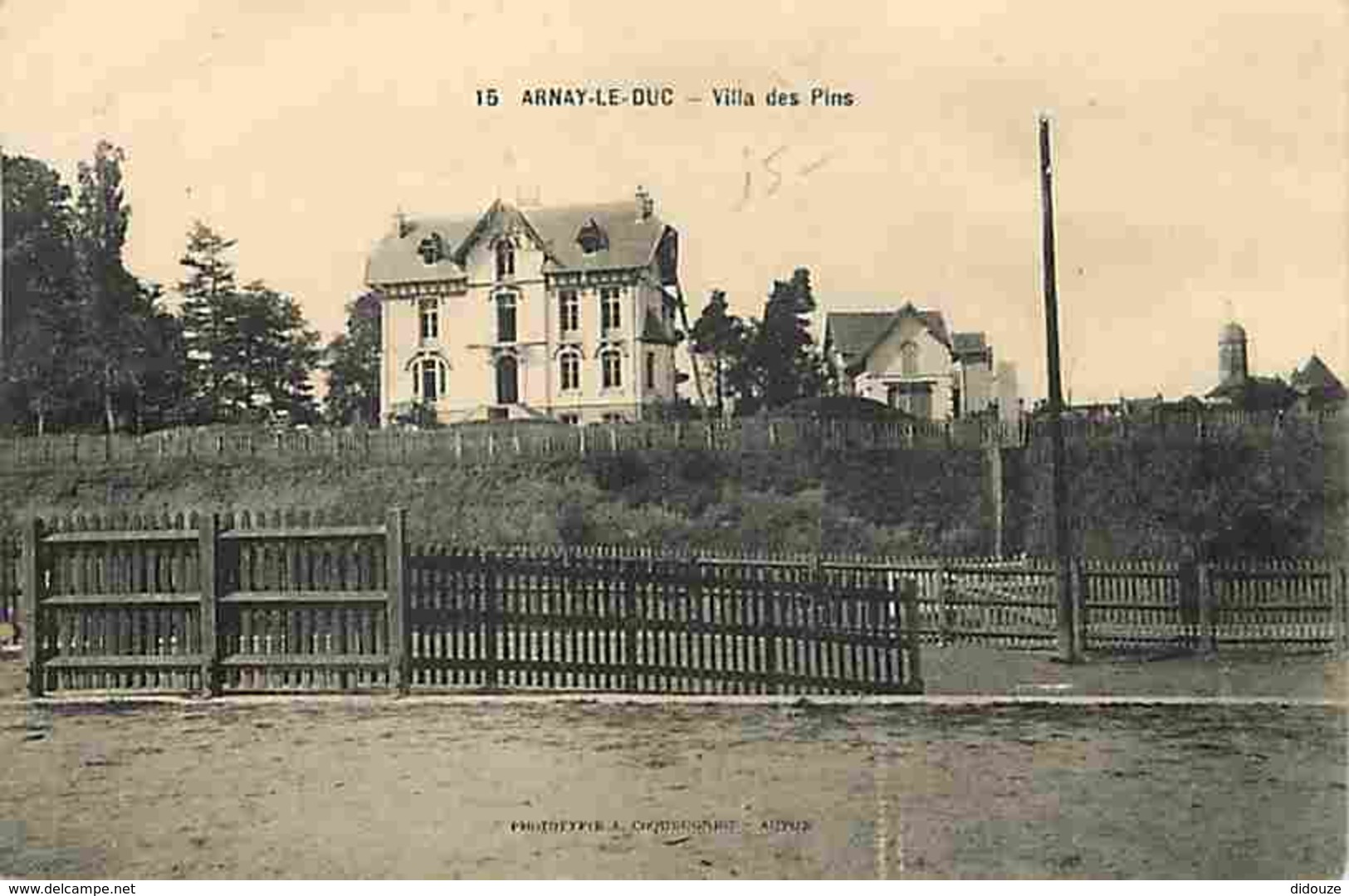 21 - Arnay Le Duc - Villa Des Pins - Correspondance - Etat Pli Visible - Voir Scans Recto-Verso - Arnay Le Duc