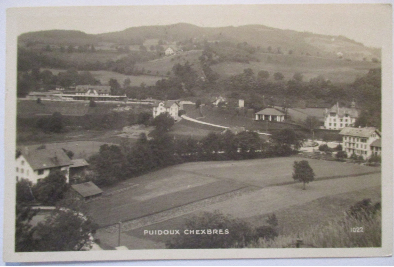 Schweiz, Puidoux Chexbres, Ortsansicht, Fotokarte 1922  - Chexbres