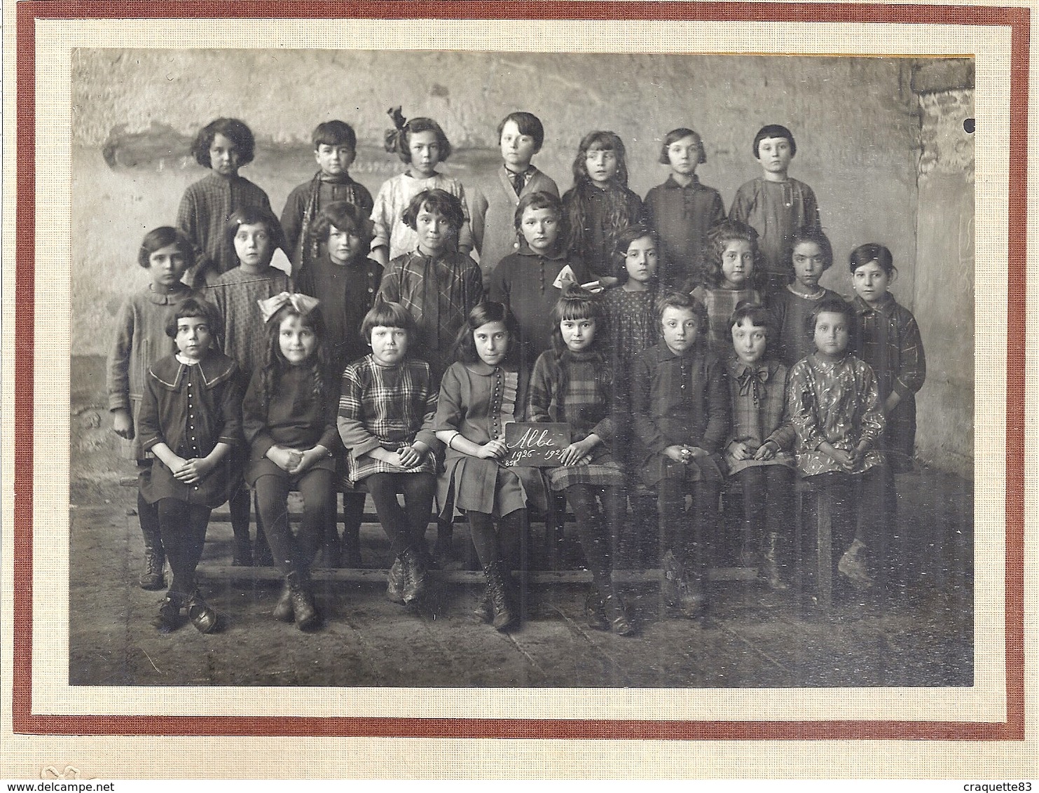 ALBI  CLASSE DE FILLES    1926.27   Ph. J. COMBIER MACON - Personas Anónimos