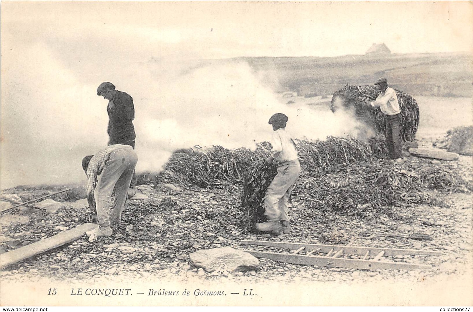 29-LE-CONQUET- BRÛLEURS DE GOËMONS - Le Conquet