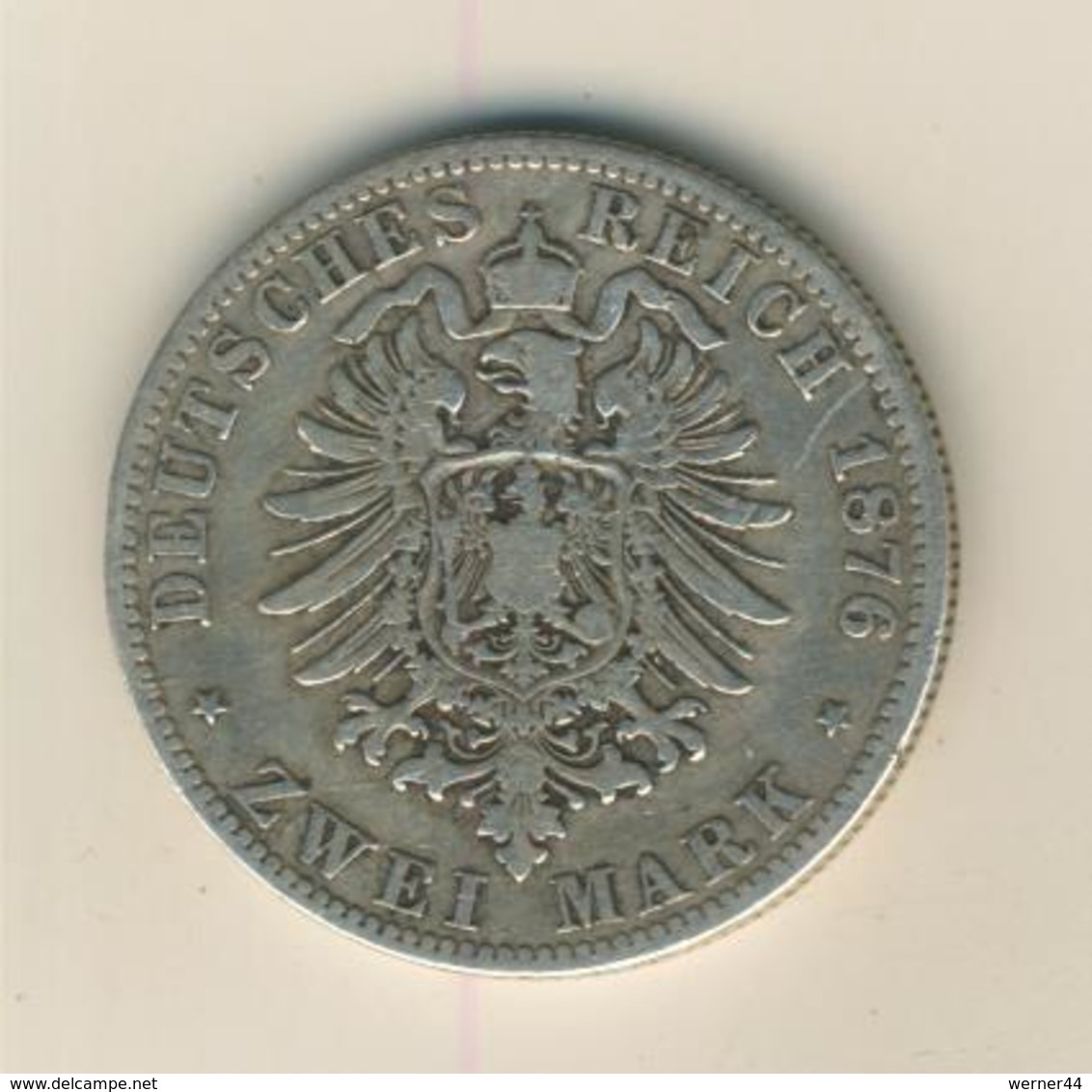 2 Mark,1876,A, König Von Preussen ,Silber (26) - 2, 3 & 5 Mark Silber