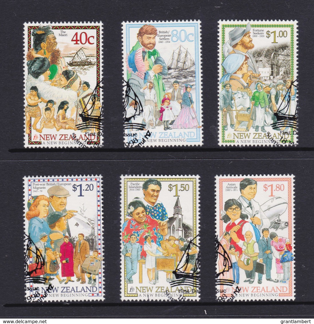 New Zealand 1998 A New Beginning - Millennium Part II Set Of 6 Used - Used Stamps