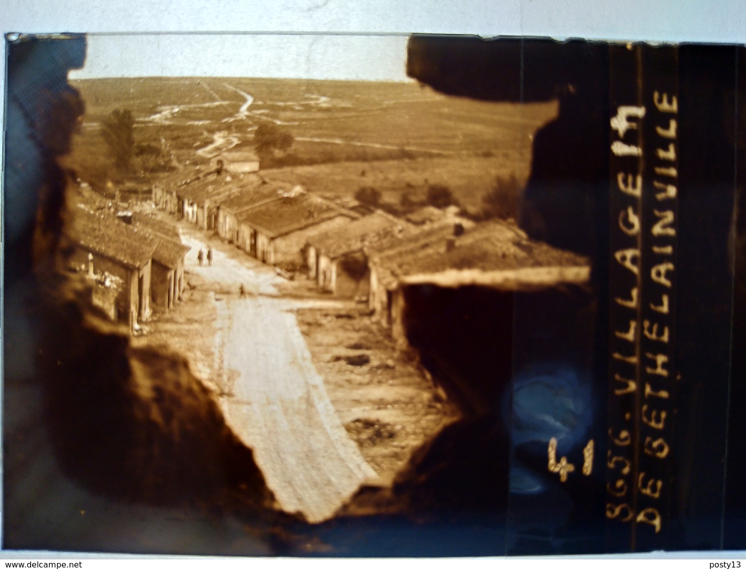 Guerre 1914-18 -  Village De Bethelainville - Ruines - Plaque De Verre StéréoscopiqueTBE - Glasplaten