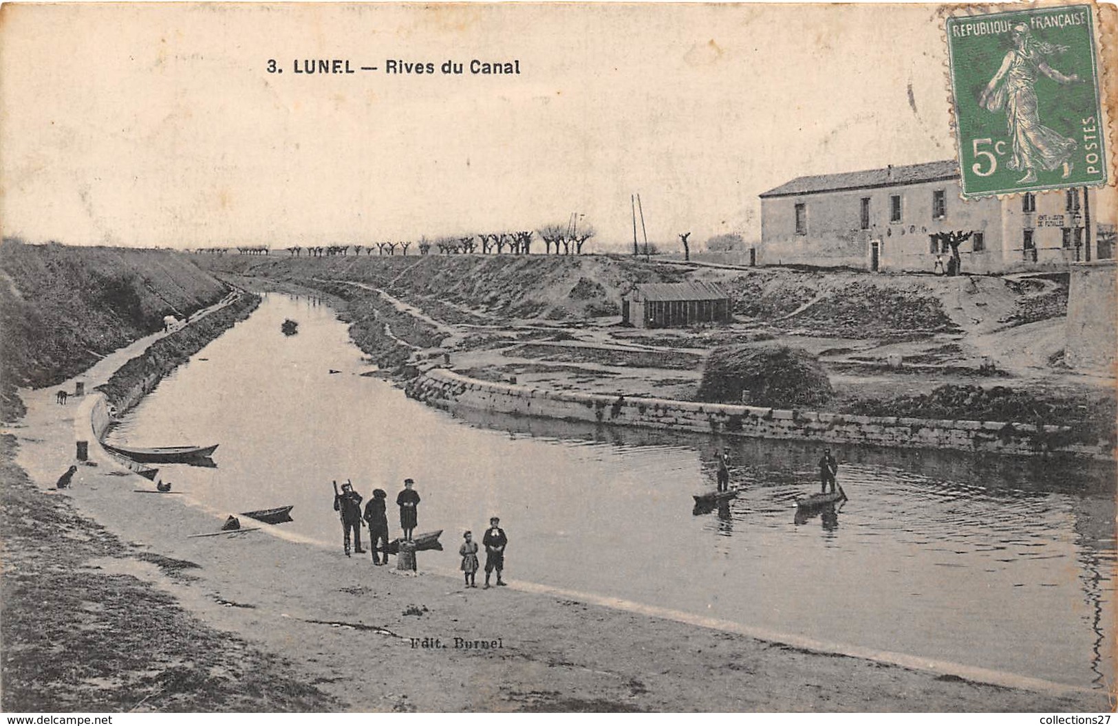 34-LUNEL- RIVES DU CANAL - Lunel