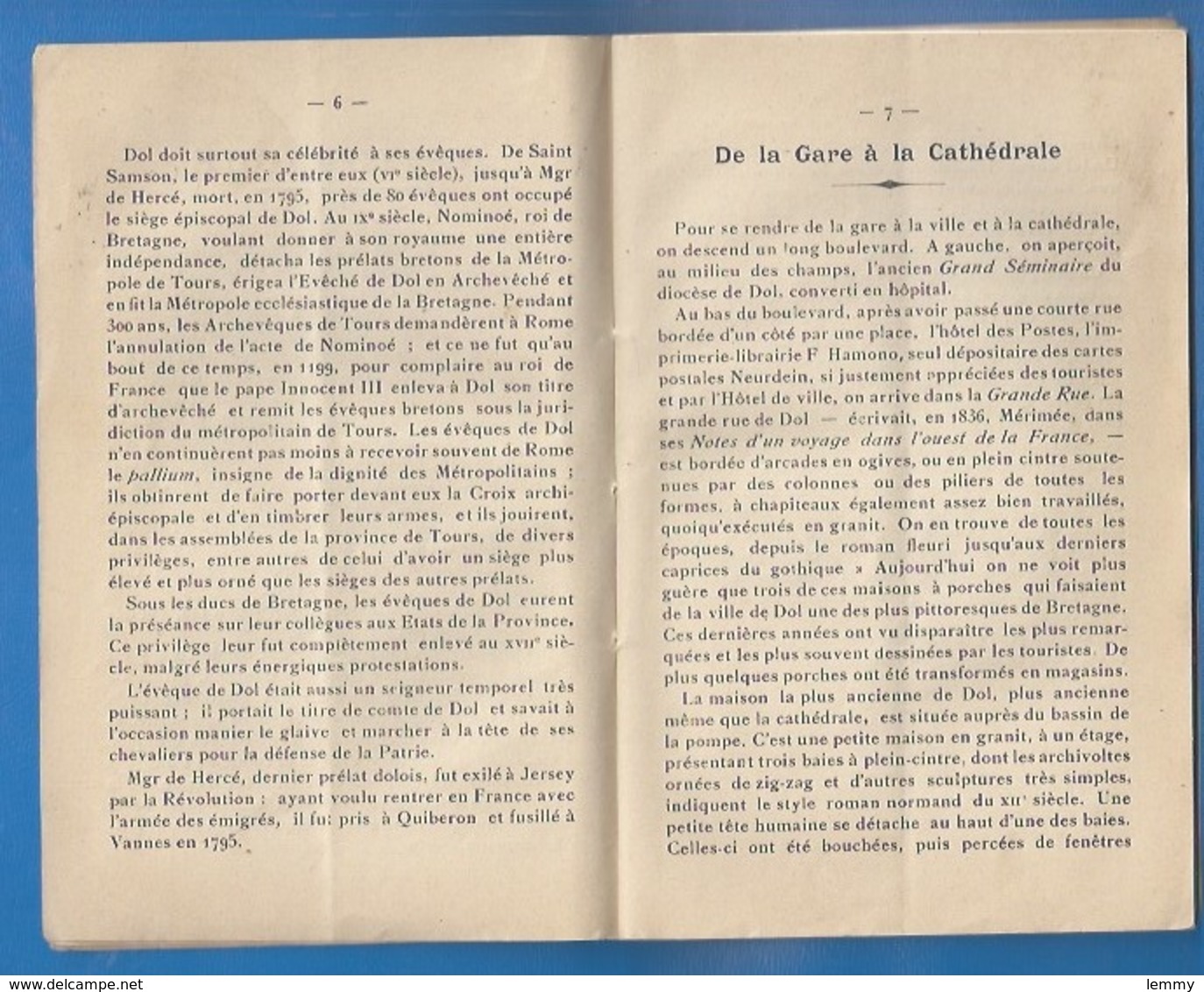 35 - DOL-DE-BRETAGNE - GUIDE DE DOL - 1937 - CATHÉDRALE, MONT-DOL, PIERRE DU CHAMP-DOLENT - 66 PAGES - Dol De Bretagne