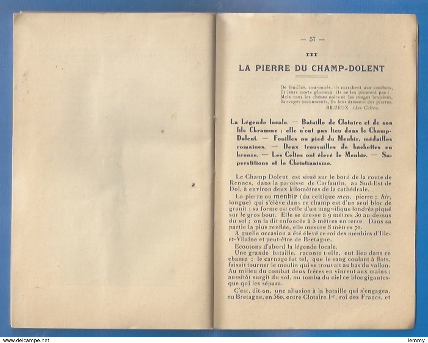 35 - DOL-DE-BRETAGNE - GUIDE DE DOL - 1937 - CATHÉDRALE, MONT-DOL, PIERRE DU CHAMP-DOLENT - 66 PAGES - Dol De Bretagne
