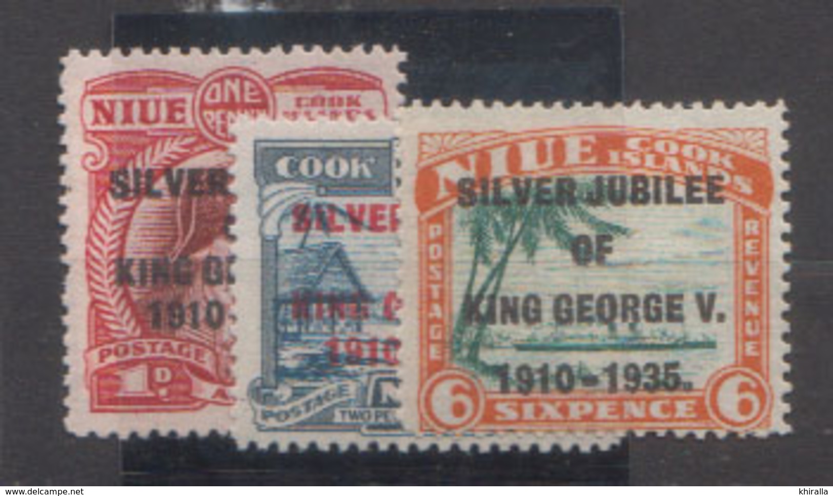 NIUE         1935           N. 56 / 58       COTE   13 , 50     EUROS     ( W 33 ) - Niue