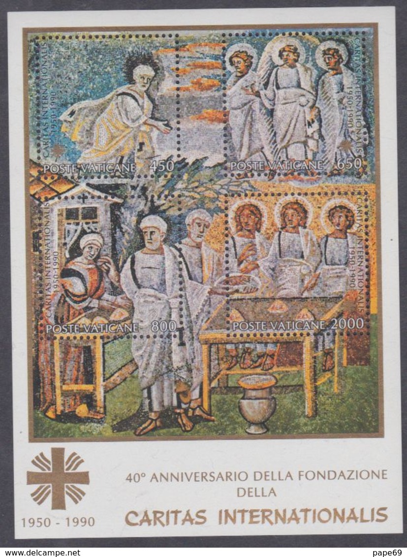 Vatican BF N° 12 XX : 40éme Anniversaire De La Fondation De "Caritas Internationalis",  Le Bloc Sans Charnière, TB - Blocks & Kleinbögen