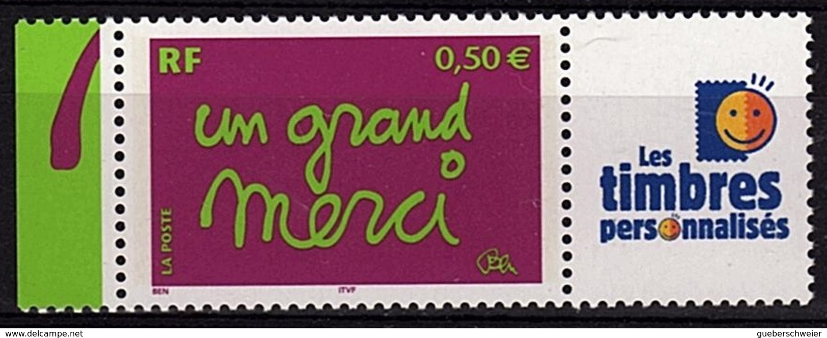 PERS 31 - FRANCE Les Timbres Personnalisés N° 3637A Un Grand Merci - Autres & Non Classés