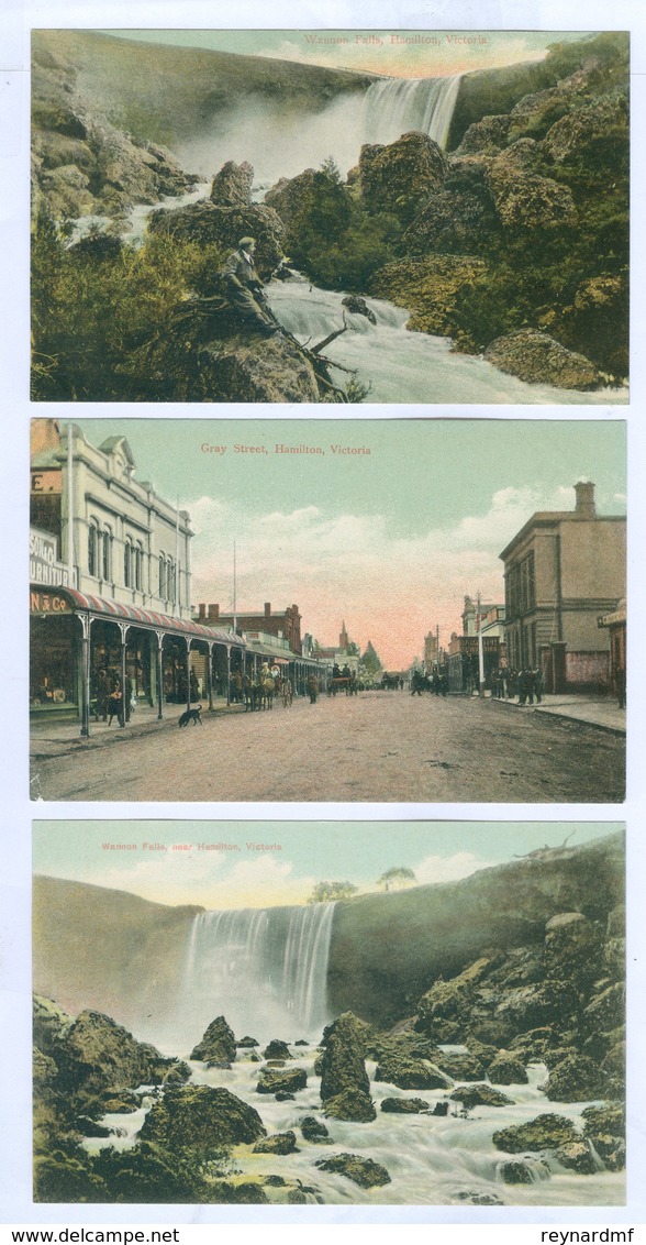 1900-1920 Australia, Victoria view pcs inc Bendigo, Hamilton, Shepparton, Camperdown (57 pcs) unused.