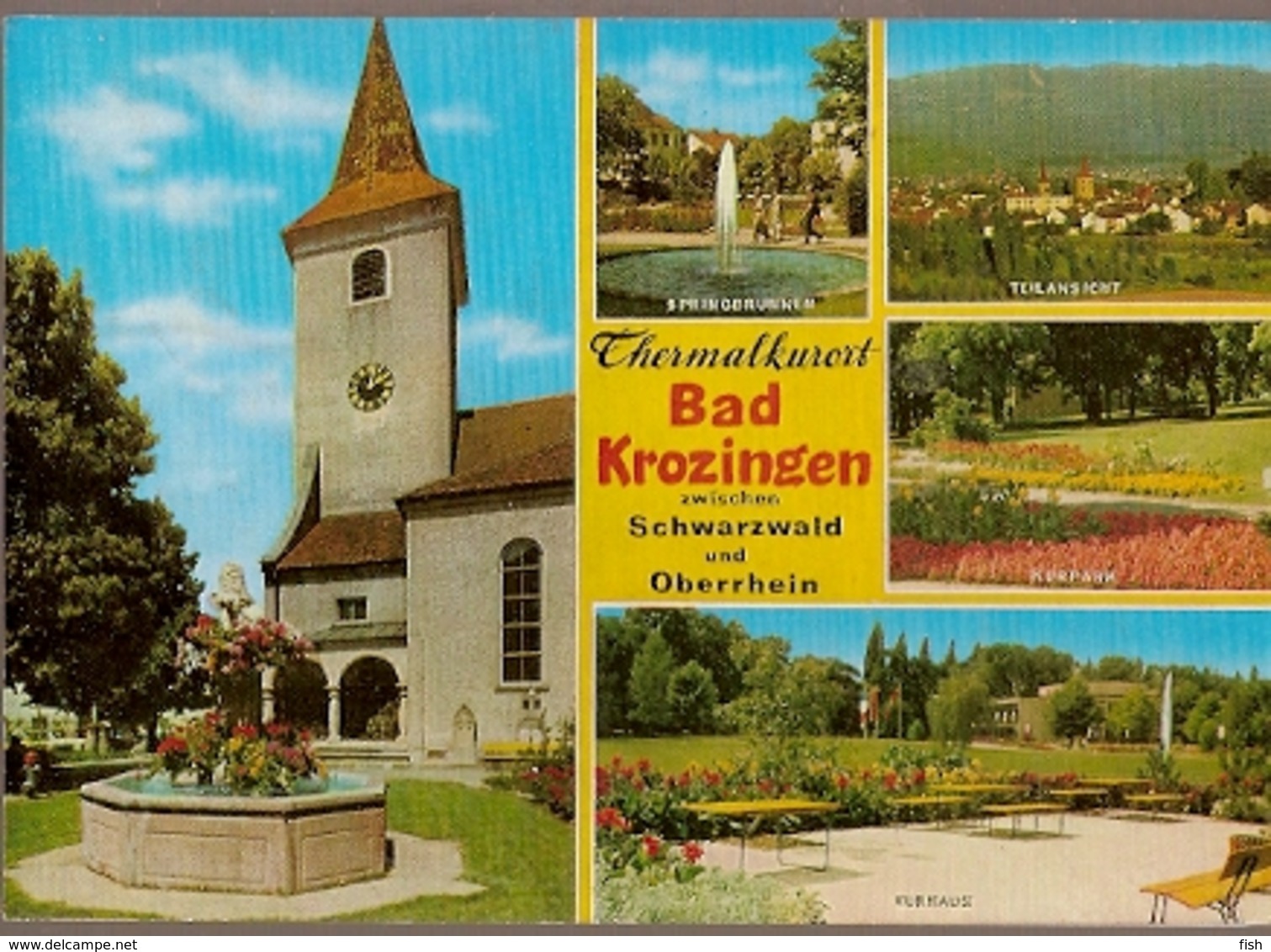 Germany  & Circulated, Thermalkurort Bad Krozingen, Zwischen Schwarzwald Und Oberrhein To Bytom Poland 1990 (133) - Bad Krozingen