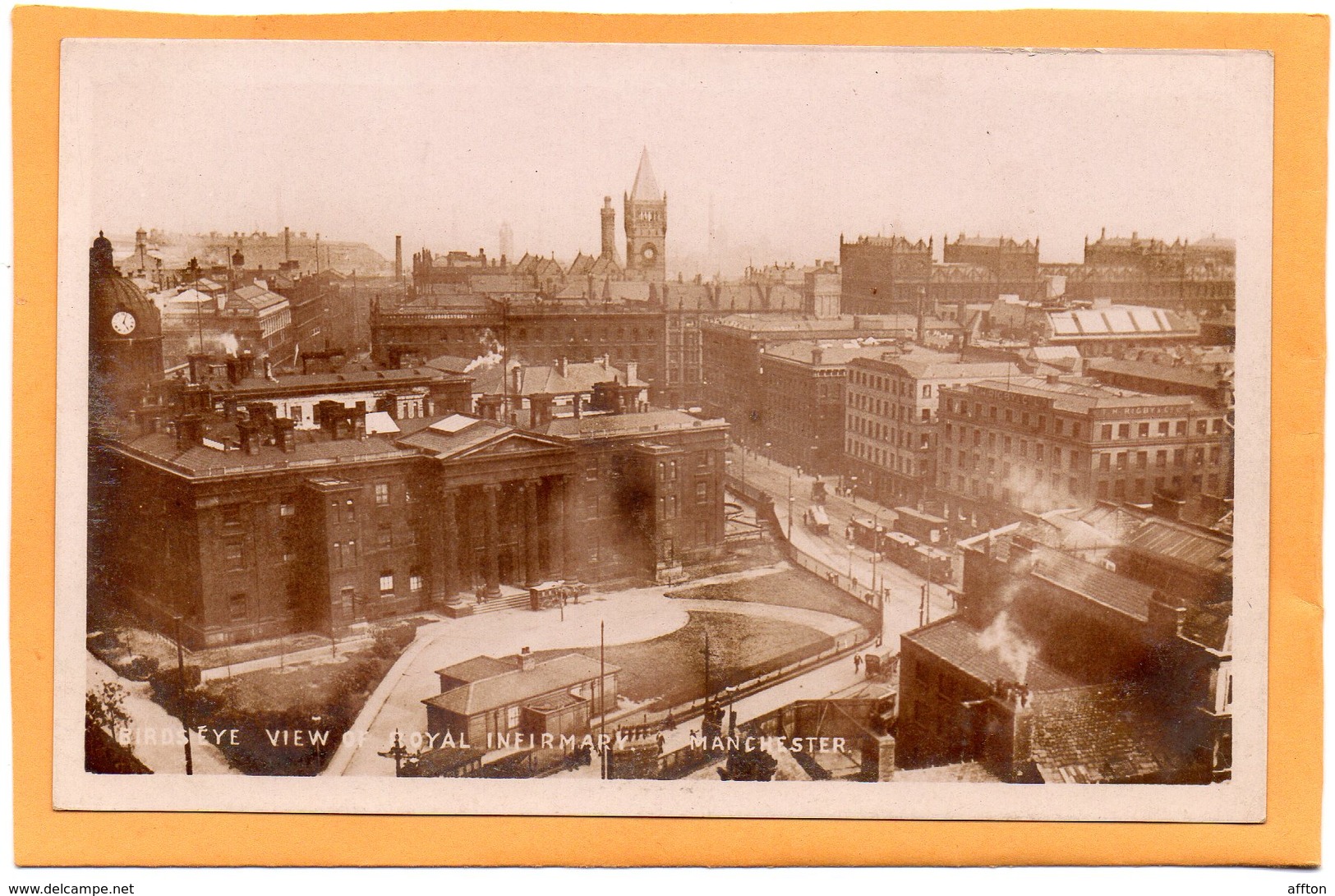 Manchester UK 1908 Real Photo Postcard - Manchester