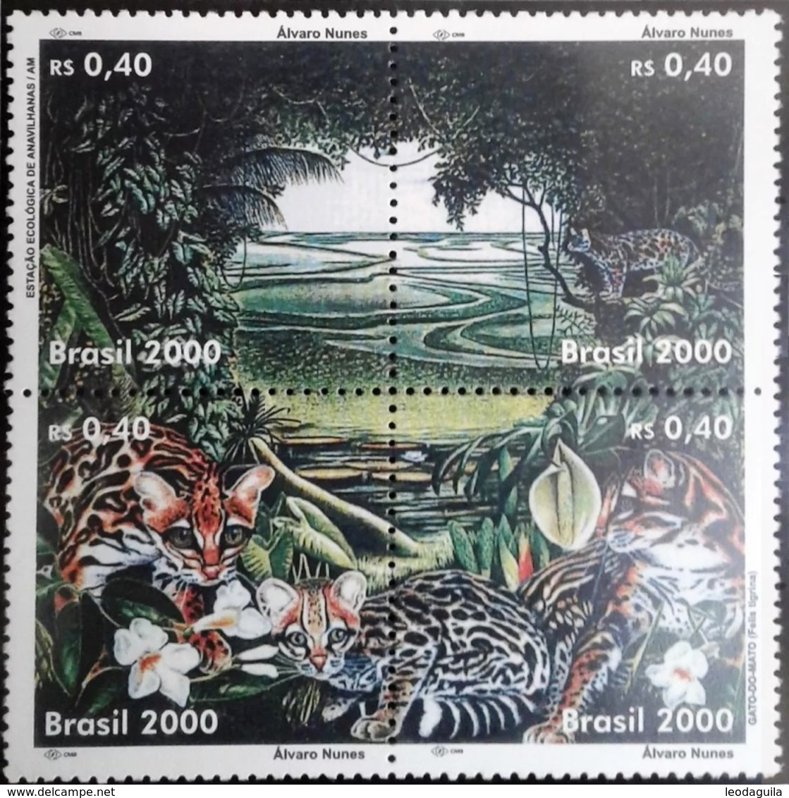 BRAZIL #2752 -  OCELOT ( Felis Tigrina)  -  ENVIRONMENT PRESERVATION  - MINT  4(+) -  2000 - Neufs