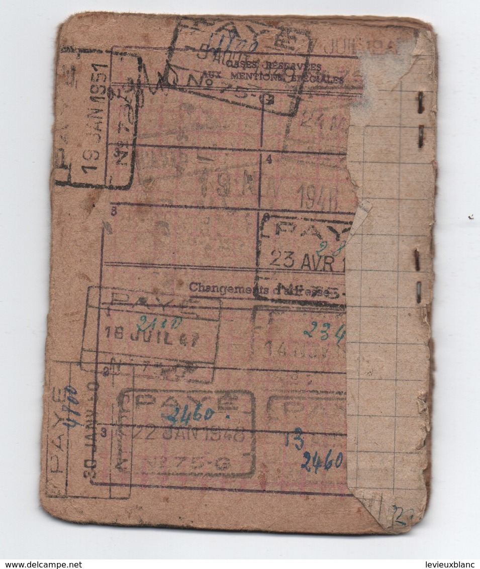 Tickets De Rationnement/Occupation-Libération/LE QUELLEC/ ROMAINVILLE/Seine/1948-1951                     OL109 - Andere & Zonder Classificatie