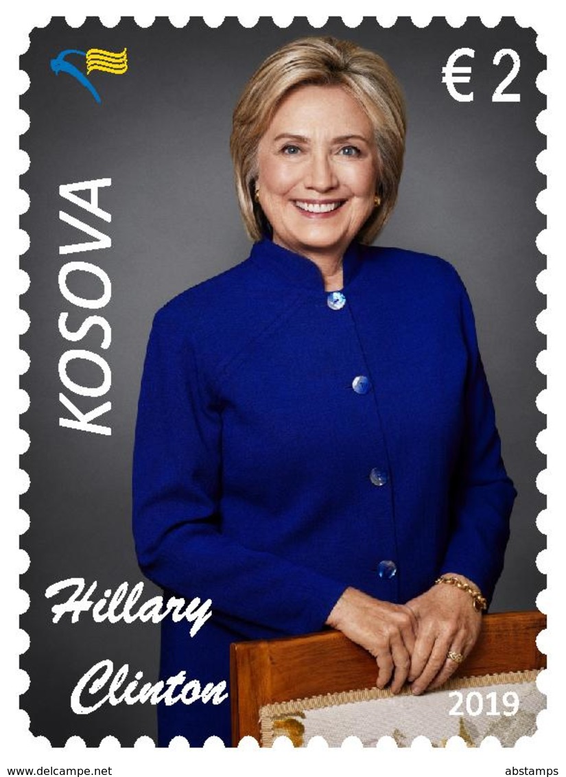 Kosovo Stamps 2019. 20th Ann. Freedom. HILLARY CLINTON: USA First Lady. Set MNH - Kosovo