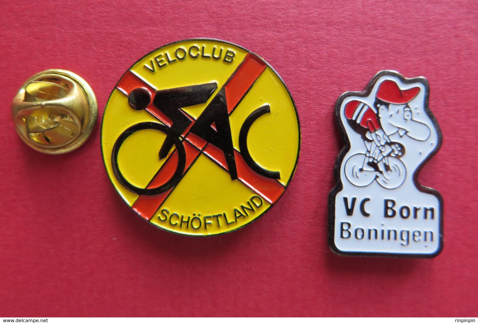 2 Pin's,Sport,Velo,VELOCLUB SCHÖFTLAND,VC BORN BONINGEN,Cyclisme,Bike,Suisse - Cyclisme