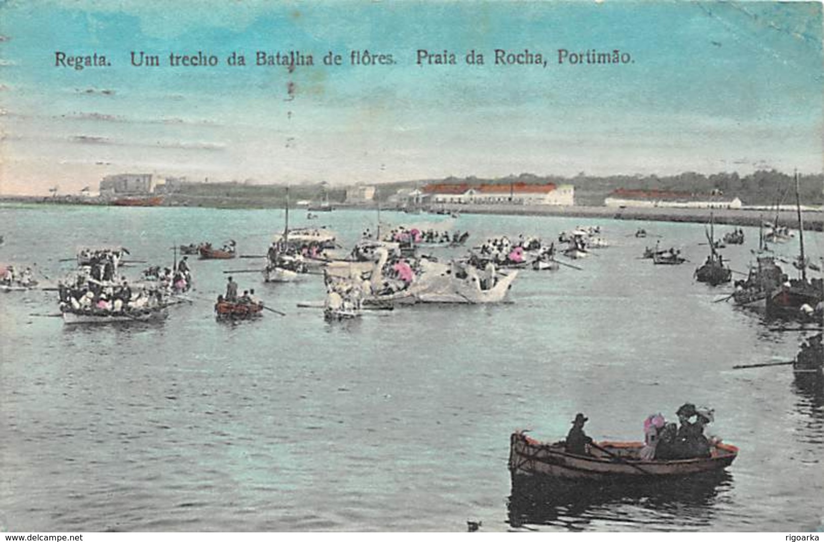 REGATA.- UM TRECHO DA BATLHA DE FLORES. PRAIA DA ROCHA, PORTIMAO - Otros & Sin Clasificación