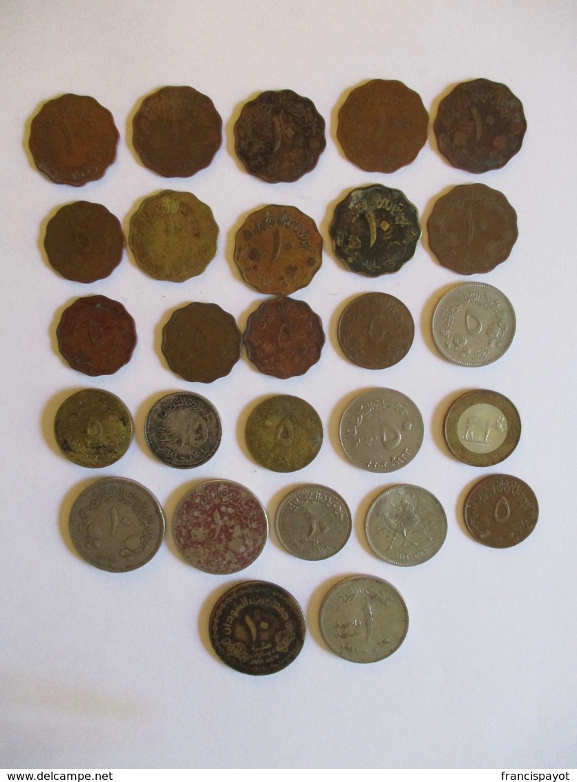 Sudan: 27 Coins Diverse 1956 - 2002 - Soudan