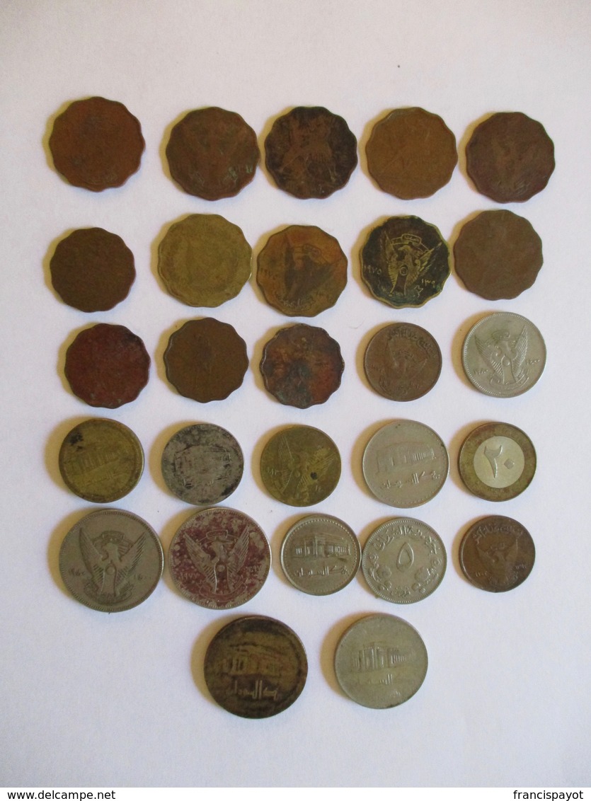 Sudan: 27 Coins Diverse 1956 - 2002 - Sudan