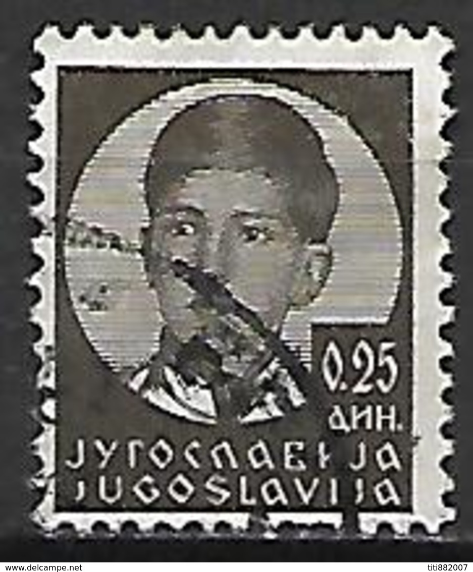 YOUGOSLAVIE   -    1935.   Y&T N° 277 Oblitéré.  Effigie De Pierre II. - Usados