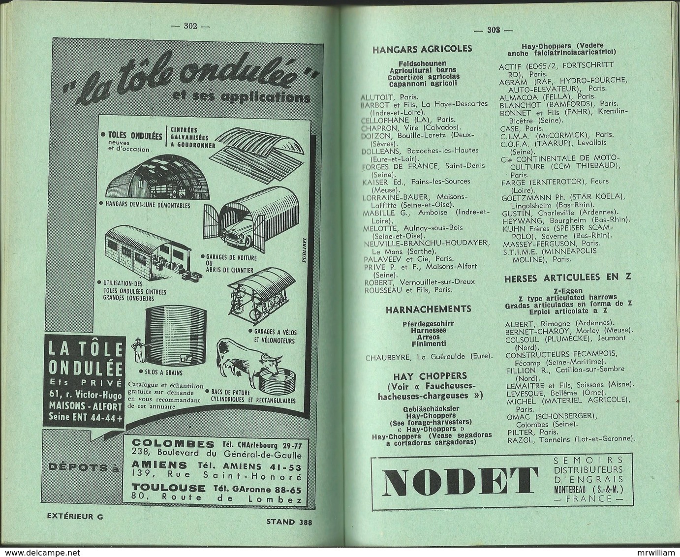 Catalogue Officiel 1961 du 32é SALON INTERNATIONAL DE LA MACHINE AGRICOLE ( PARIS 75 )