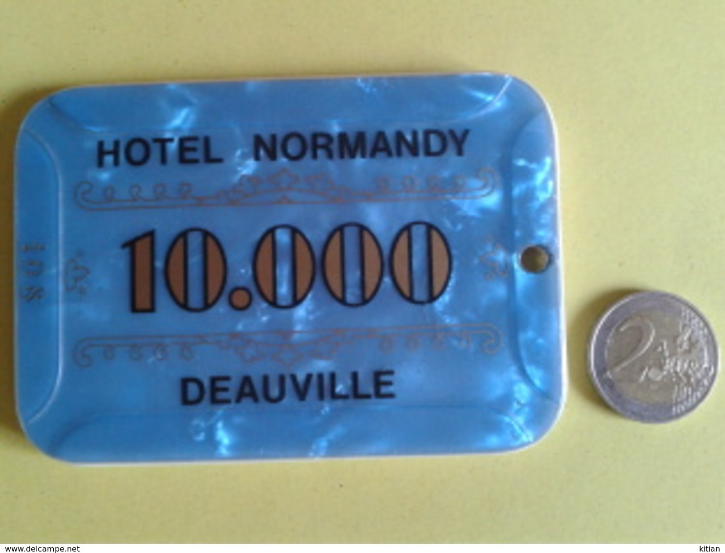 Plaque De 10.000 CASINO DE DEAUVILLE. N° De Série 108 - Casino