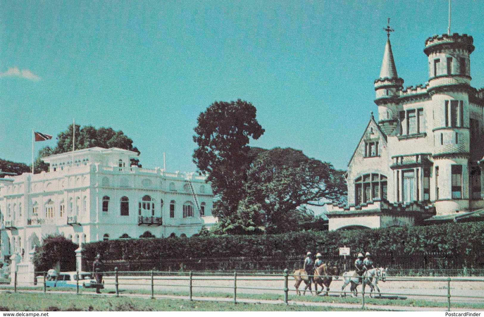 Trinidad & Tobago Whitehall Race Track Mounted Police Postcard - Unclassified