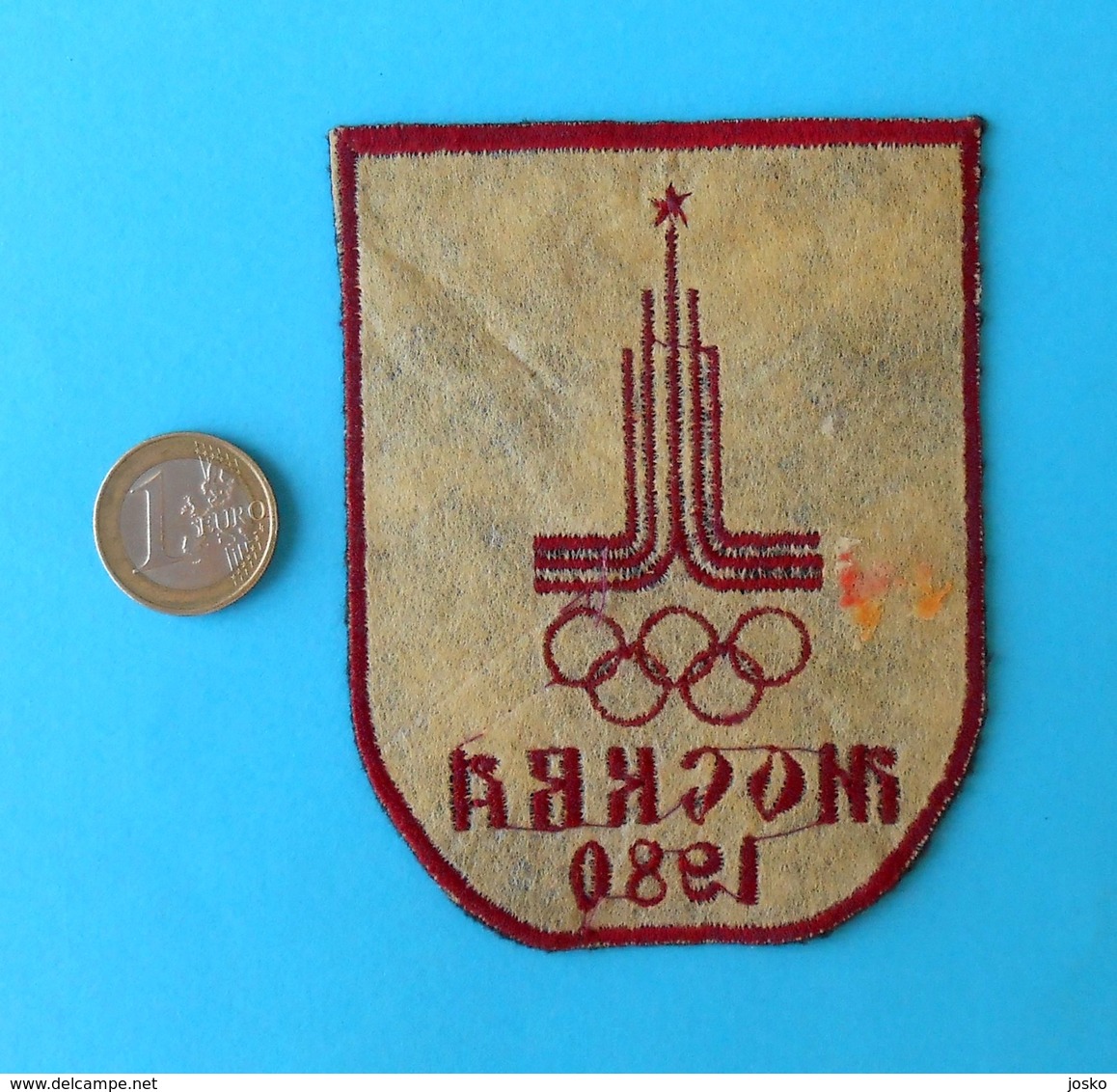 SUMMER OLYMPIC GAMES 1980. MOSCOW (Russia) Original Vintage Patch * Jeux Olympiques Olympia Olympiade Olimpici Olimpiadi - Uniformes Recordatorios & Misc