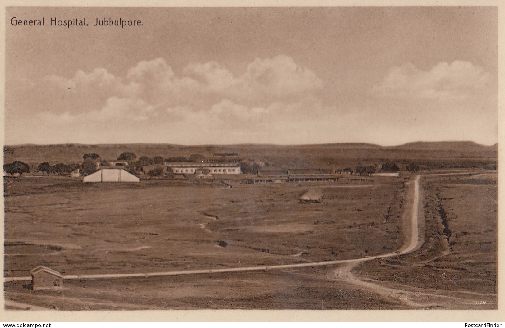 Jubbulpore Indian Hospital Antique India Real Photo Postcard - India