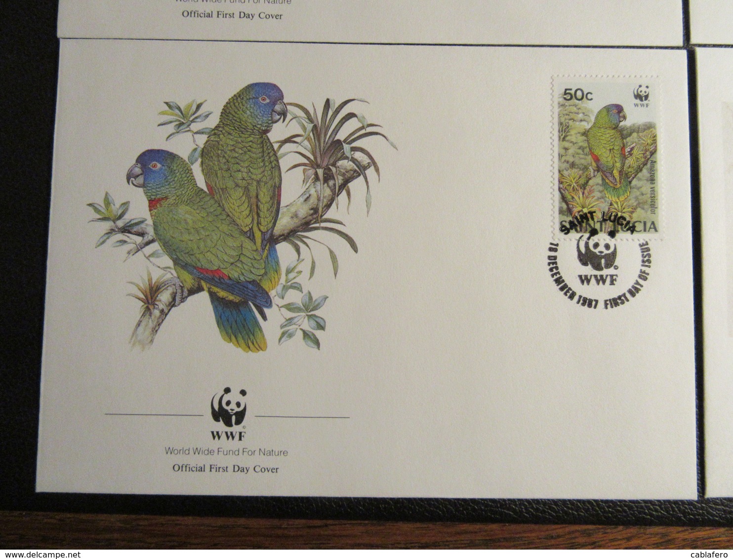 ST. LUCIA - 1987 - WWF - PROTEZIONE DEGLI UCCELLI - BIRDS - FDC - St.Lucia (1979-...)