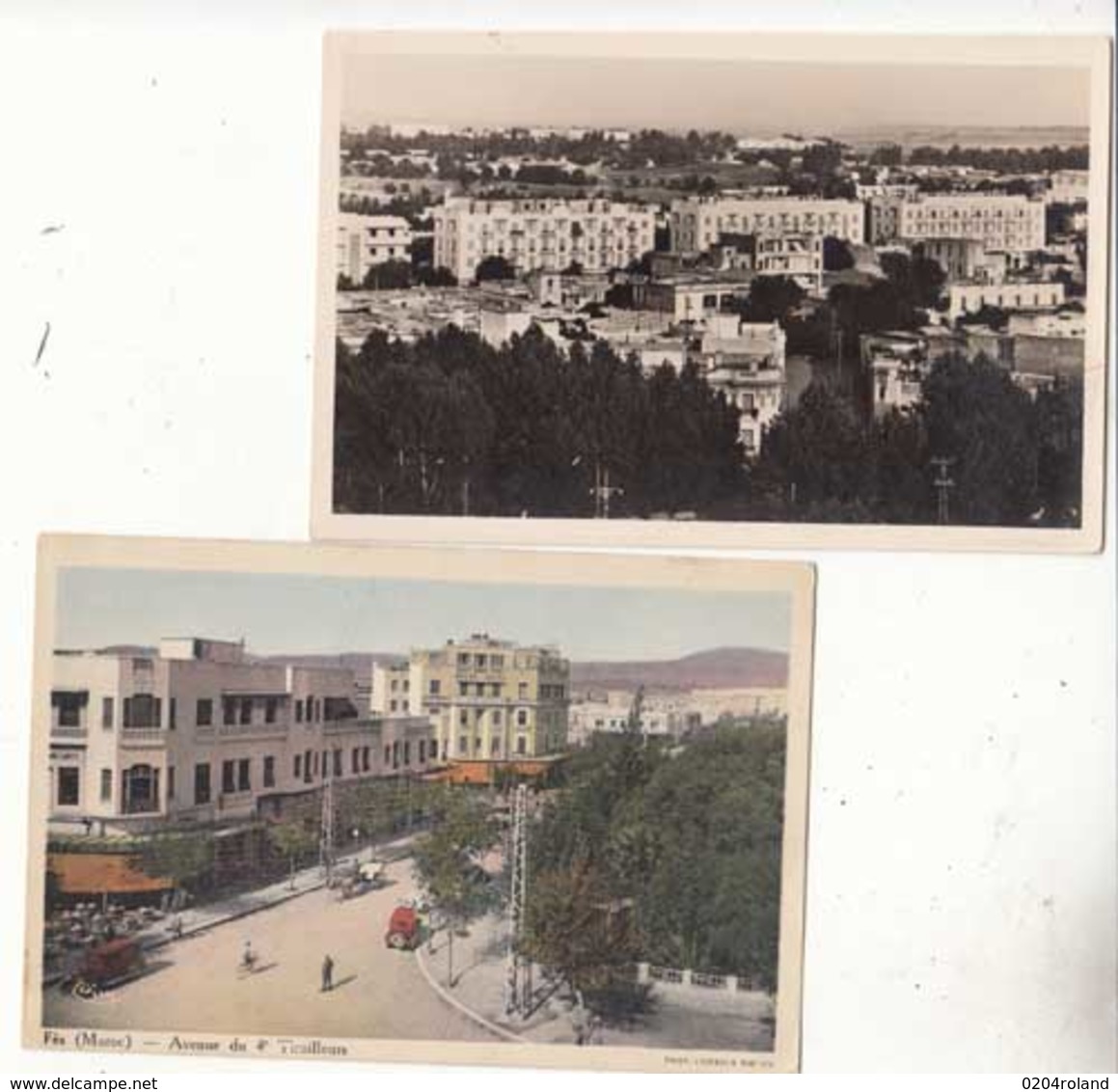 CPSM  -  Maroc - Casablanca - 2 Cartes Boulevard Du 4e Tirailleurs -  Achat Immédiat - Fez