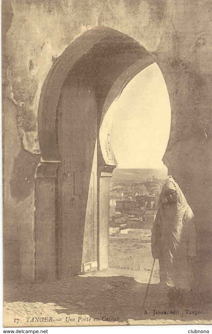 CPA - MAROC - TANGER -  UNE PORTE DANS LA CASBAH - Tanger