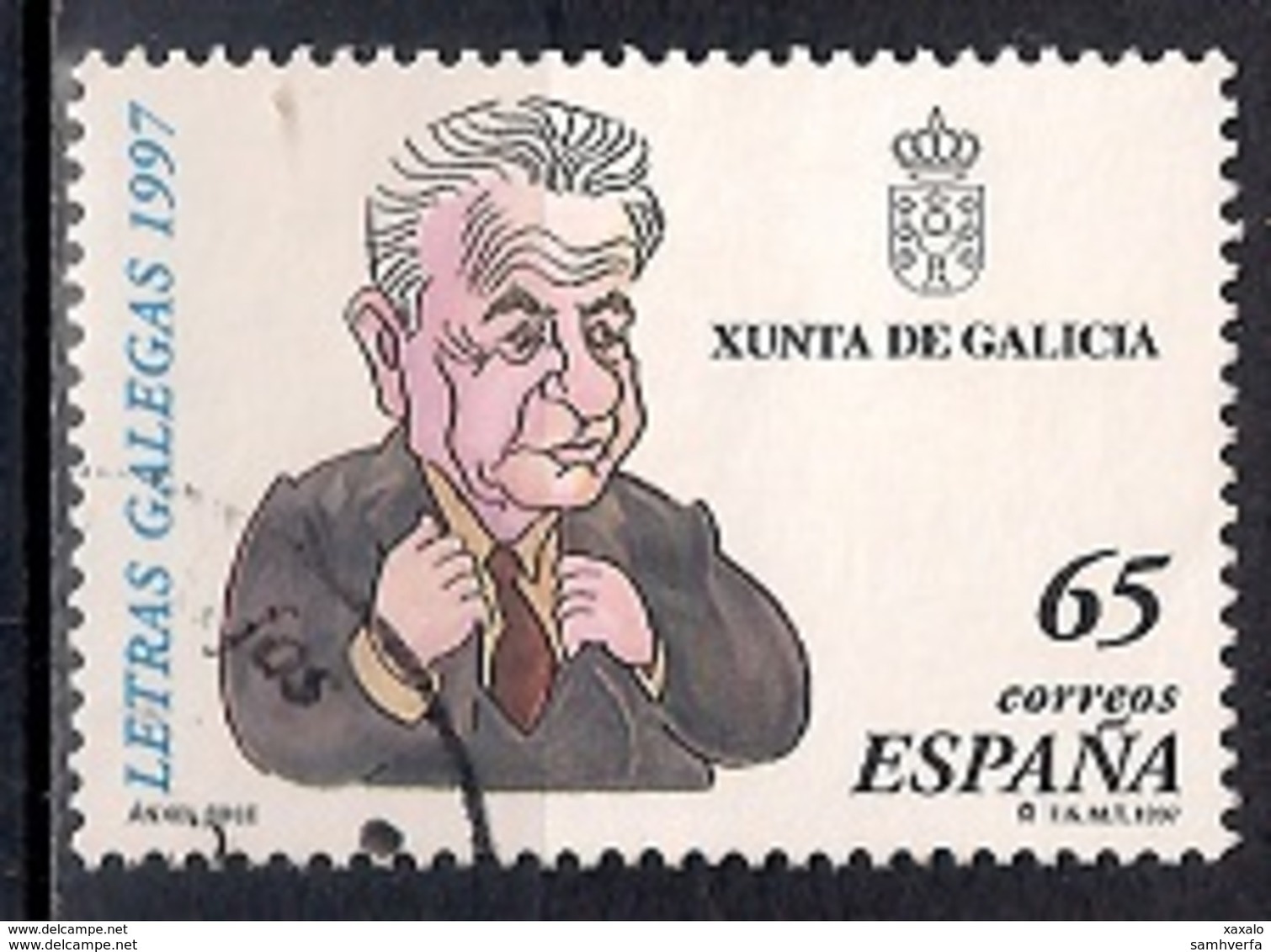 Spain 1997 - Galician Literature Day - Usados