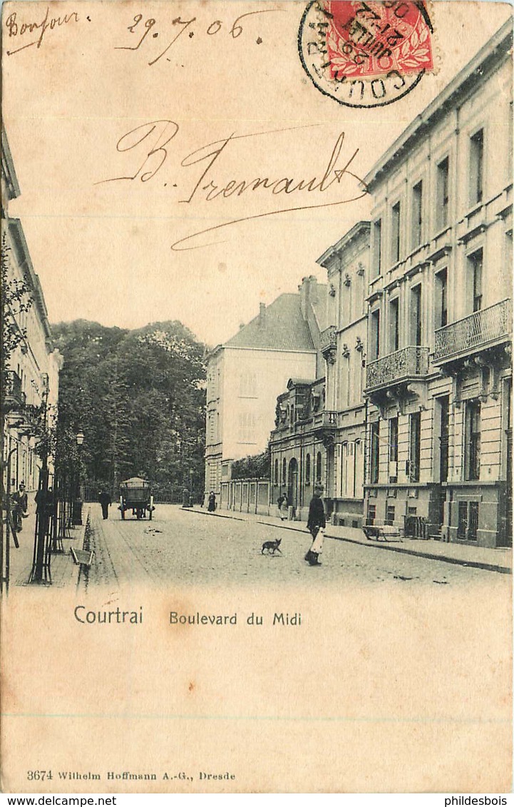 BELGIQUE   COURTRAI  Boulevard Du Midi - Sonstige & Ohne Zuordnung