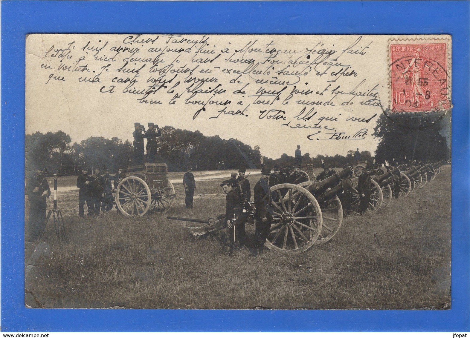 77 SEINE ET MARNE - MONTEREAU Carte Photo De Militaires - Montereau